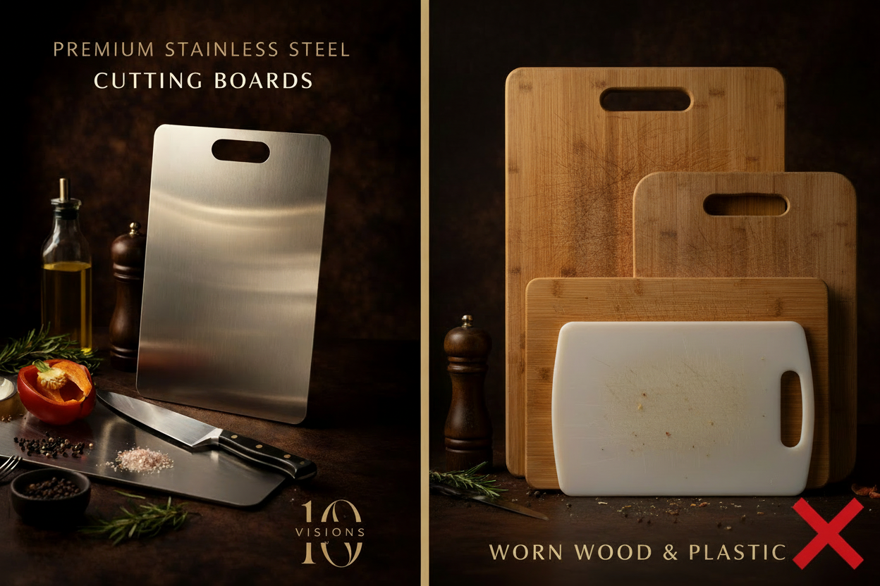 Comparison stainless steel vs plastic/wood